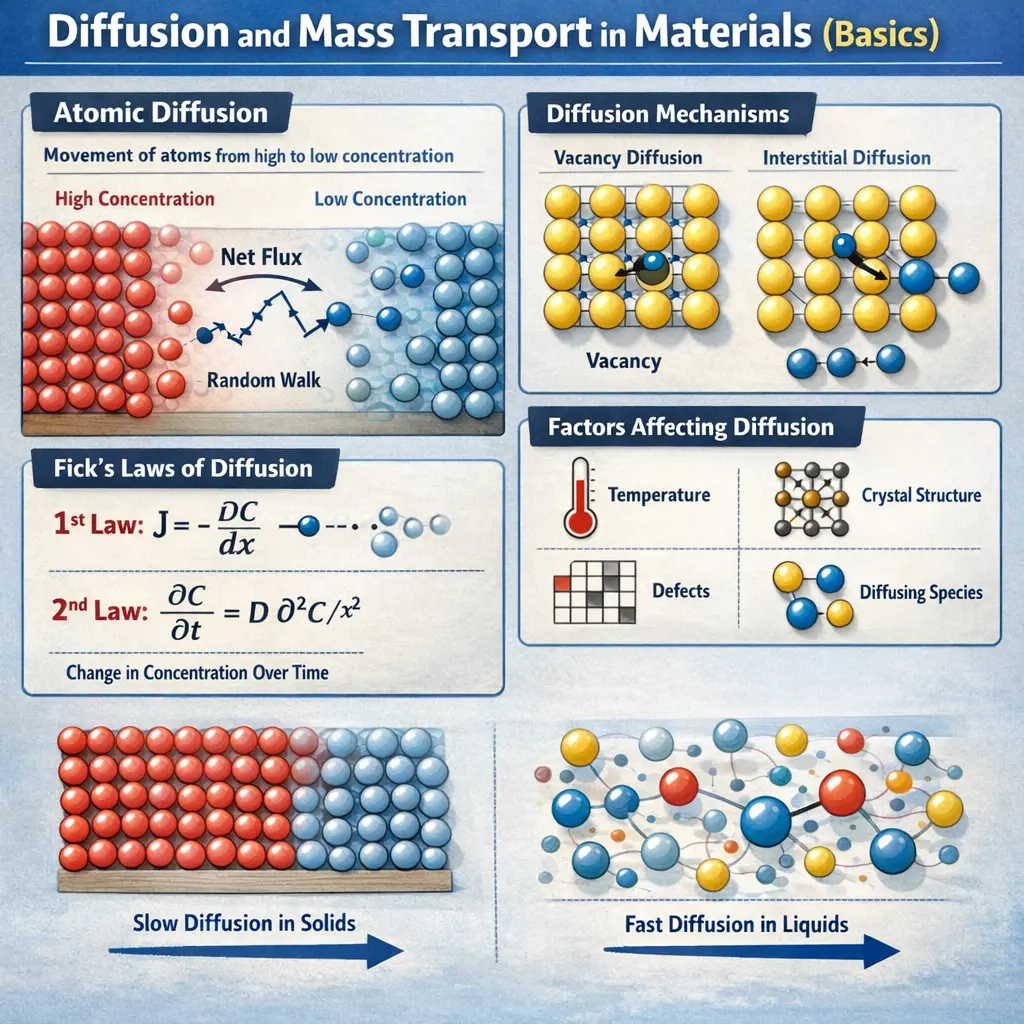 Quiz for: Diffusion and Mass Transport in Materials (Basics)