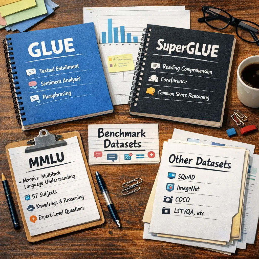 Quiz for: Benchmark Datasets: GLUE, SuperGLUE, MMLU & Others