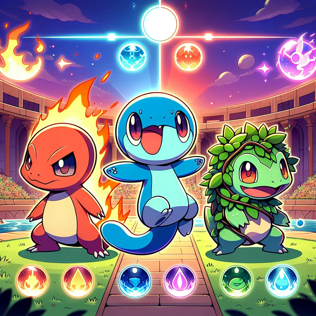 Quiz for: Pokemon: Types, Starters, and Gym Basics