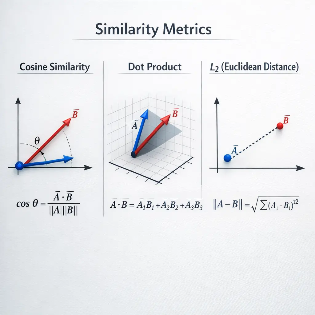 Quiz for: Similarity Metrics: Cosine, Dot, L2
