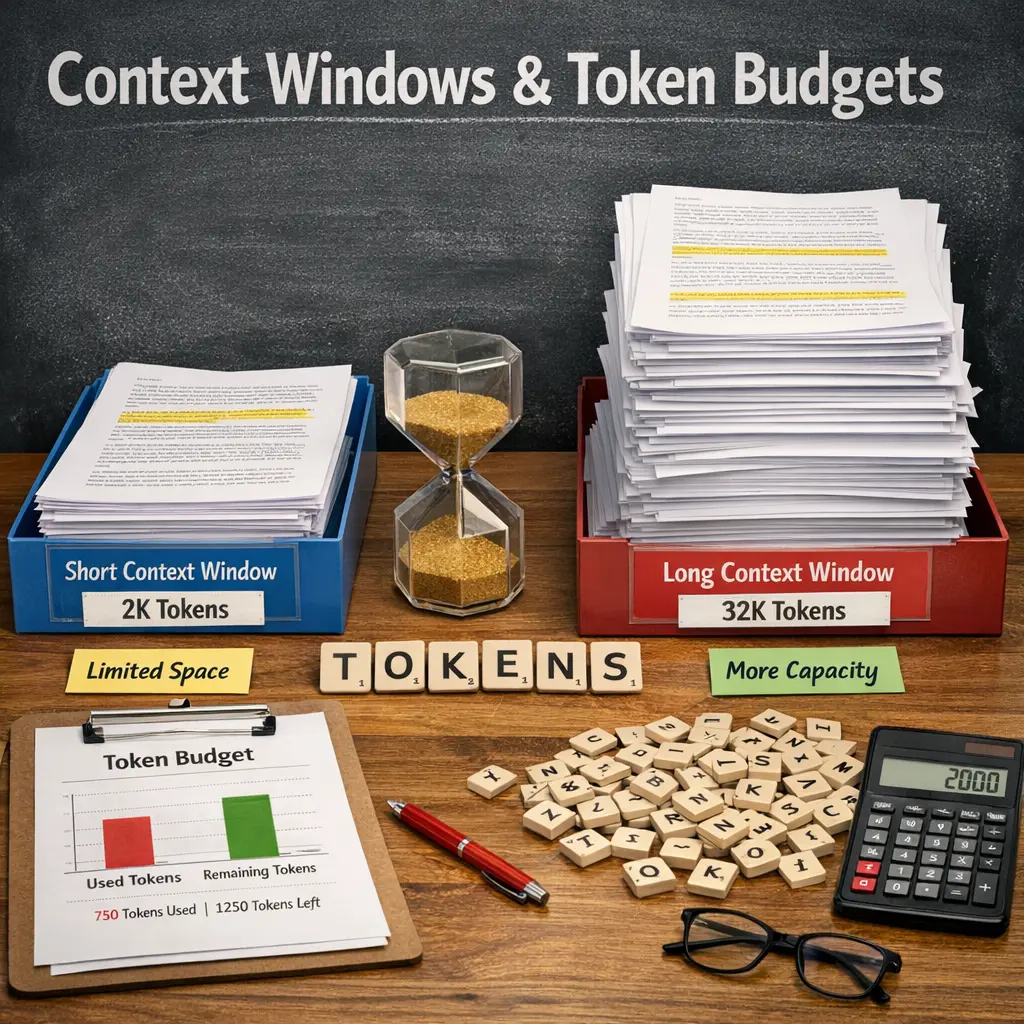 Quiz for: Context Windows & Token Budgets