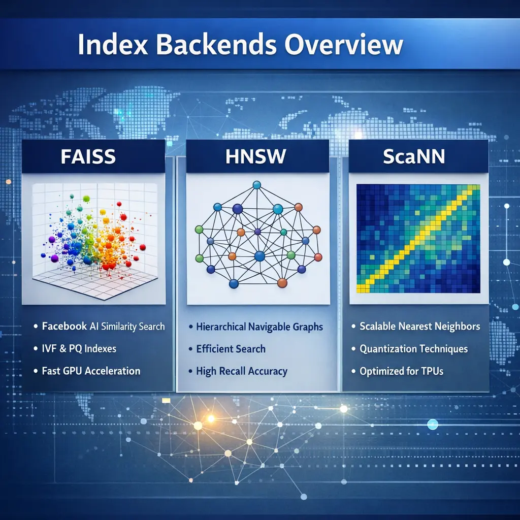 Quiz for: Index Backends Overview: FAISS, HNSW, ScaNN