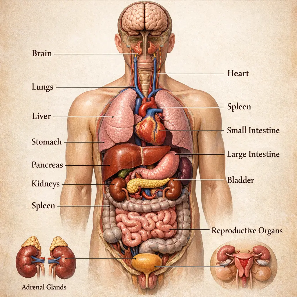 Quiz for: Major Organs Overview